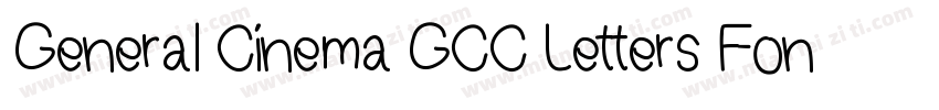 General Cinema GCC Letters Font字体转换